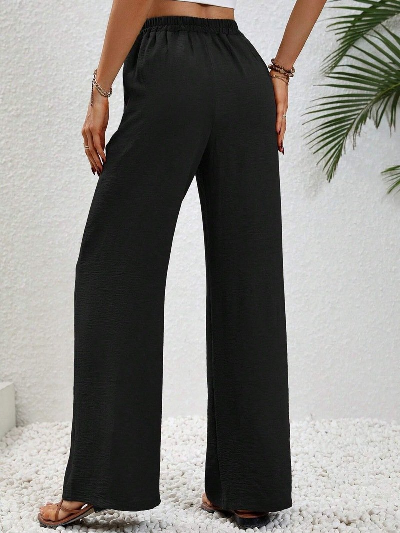 Plain Casual Loose Pants