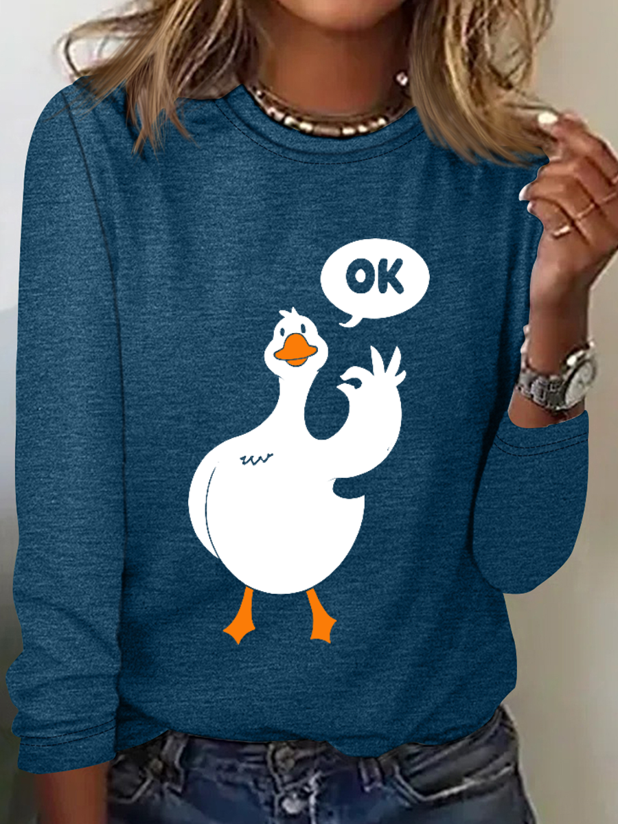 Ok Duck Long Sleeve Shirt