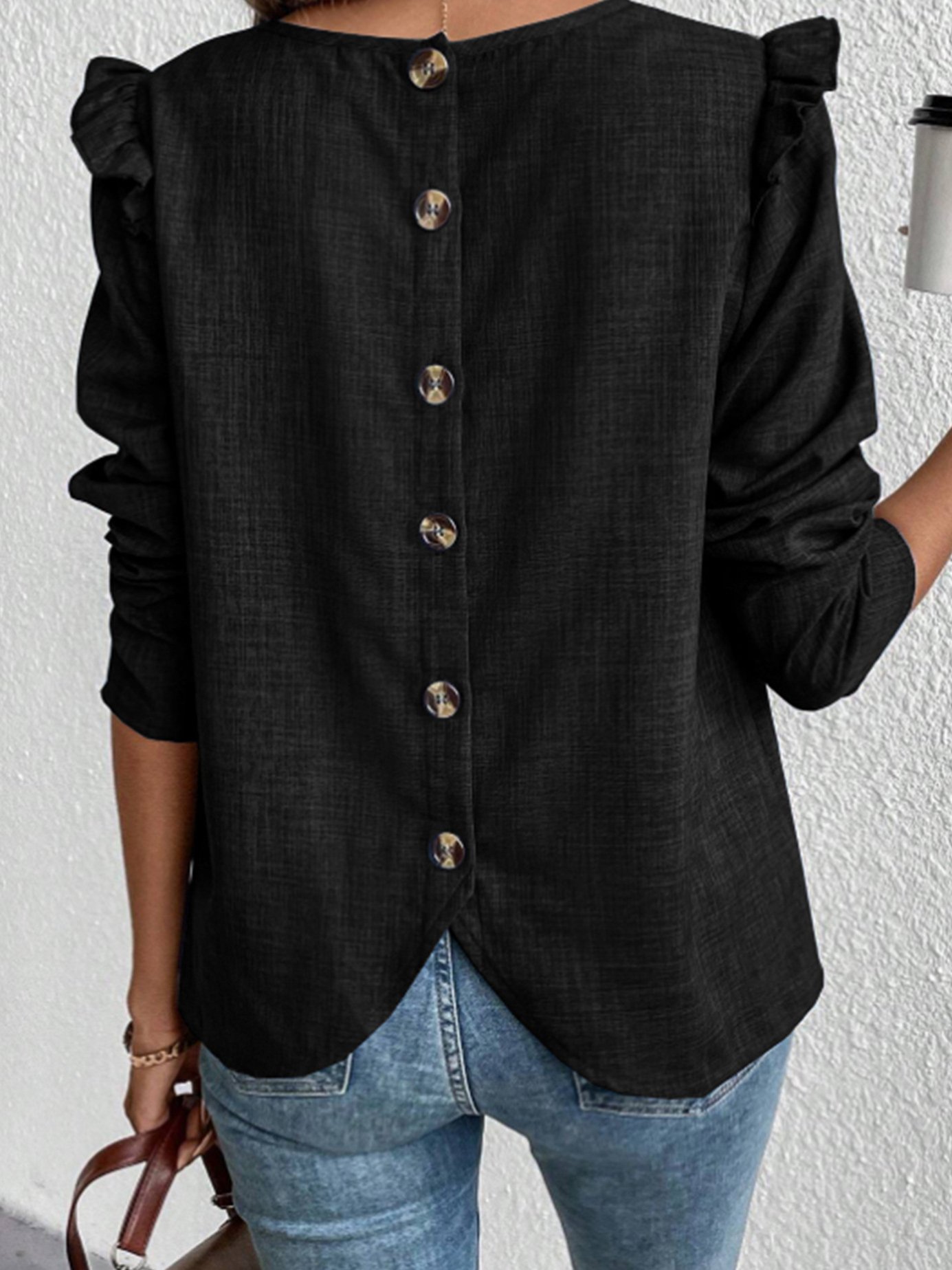 Buckle Casual Blouse