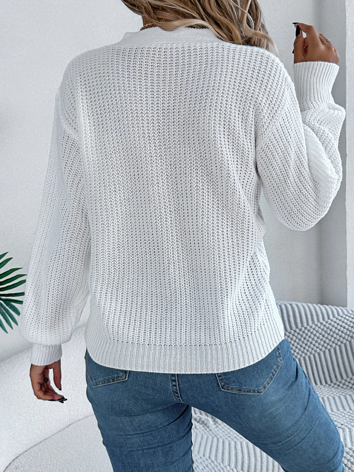 Casual Yarn/Wool Yarn Sweater