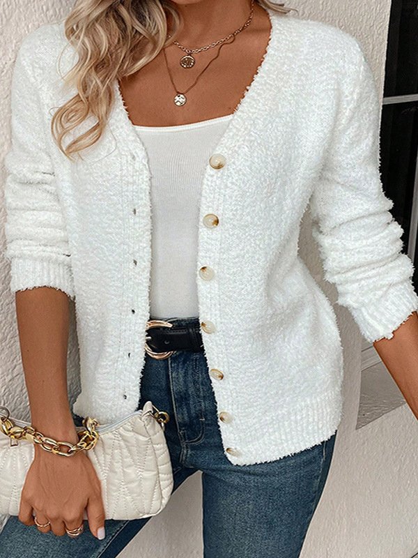 Yarn/Wool Yarn Casual Cardigan