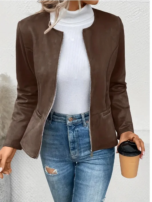 Loose Plain Others Casual Jacket