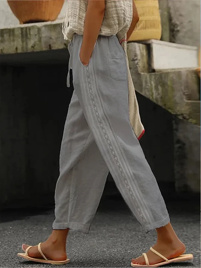 Plain Loose Casual Pants