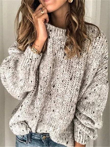 V Neck Casual Sweater