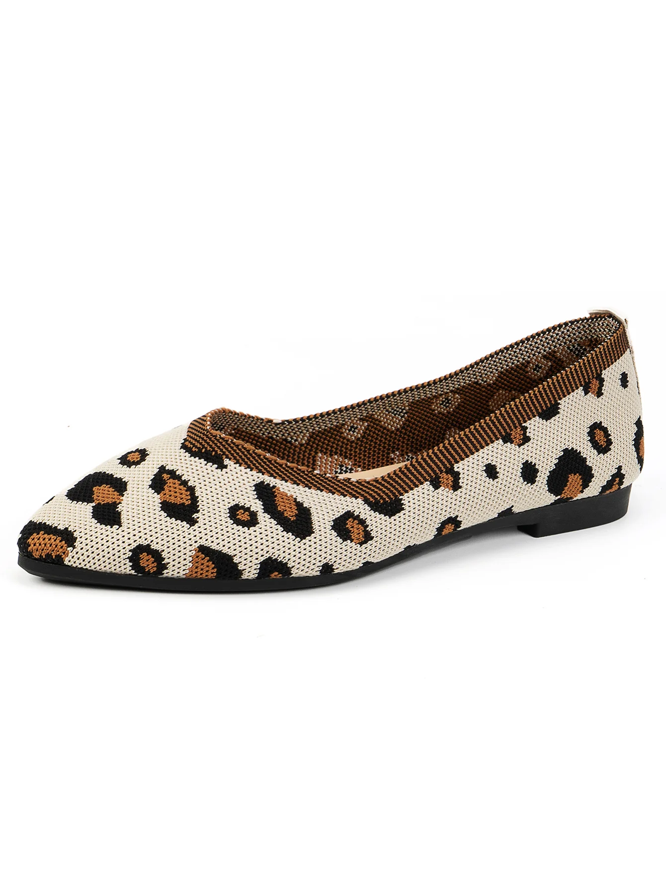 All Season Mesh Fabric Casual Leopard Shallow Shoes