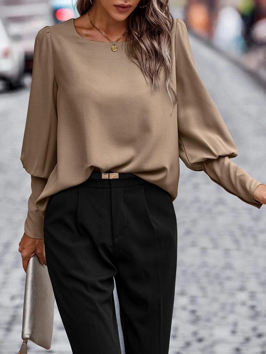 Casual Buttoned Blouse