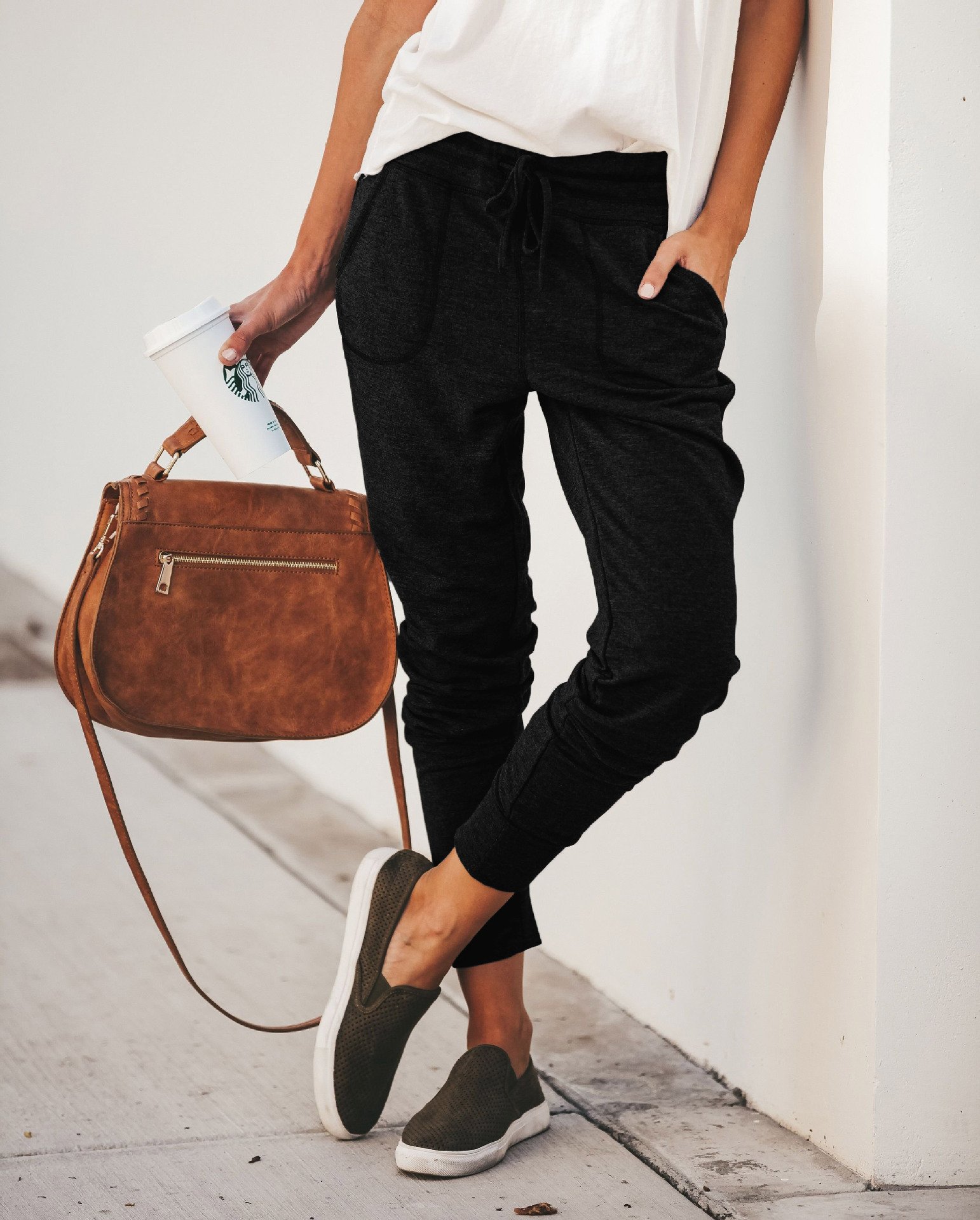 Jersey Casual Plain Pants