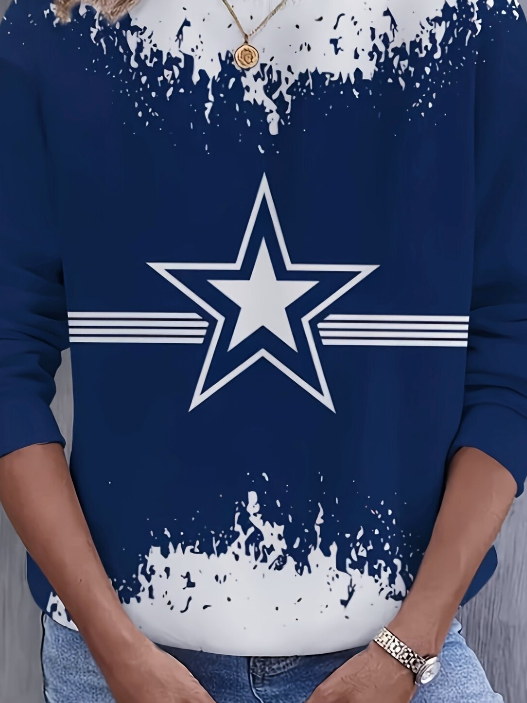 Casual Crew Neck Sweatshirt