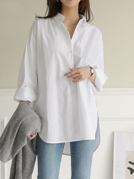 Loose Shirt Collar Casual Shirt