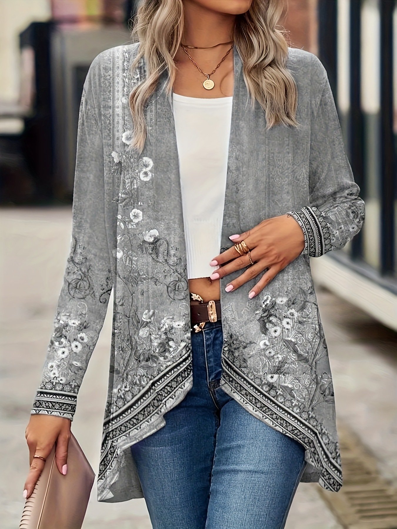 Casual Loose Floral Jacket