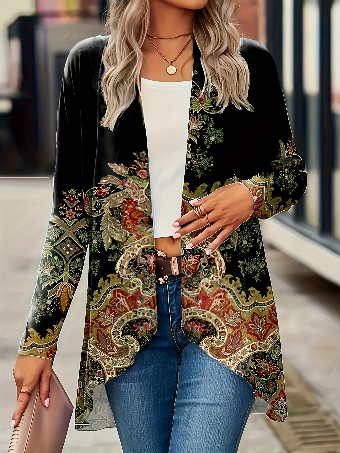 Casual Loose Floral Jacket