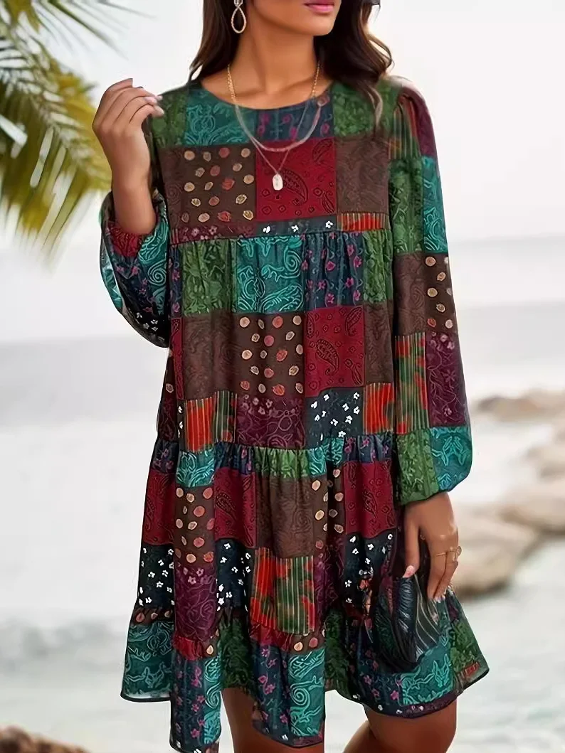 Casual Ethnic Dress With No