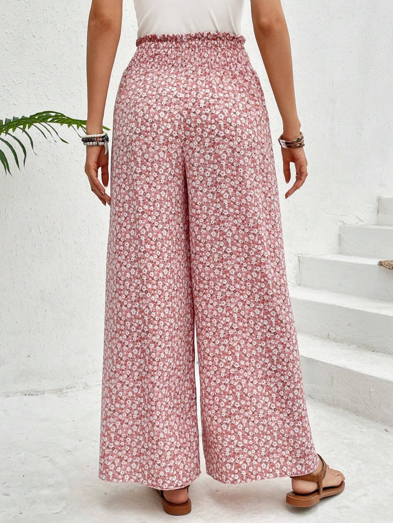 Geometric Loose Casual Pants