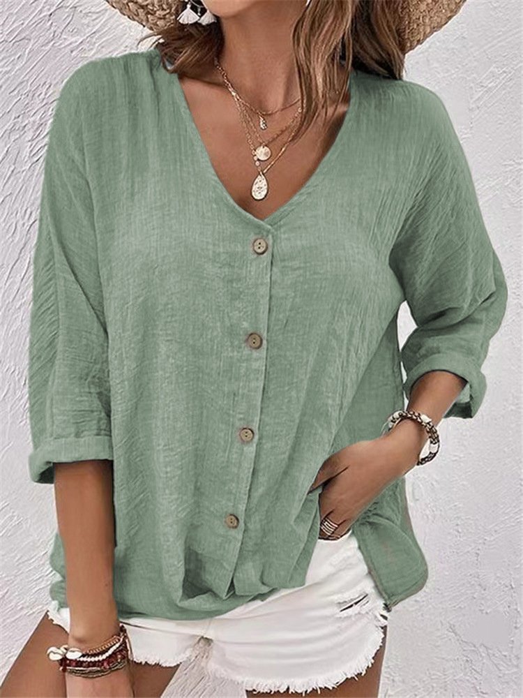 Casual V Neck Shirt