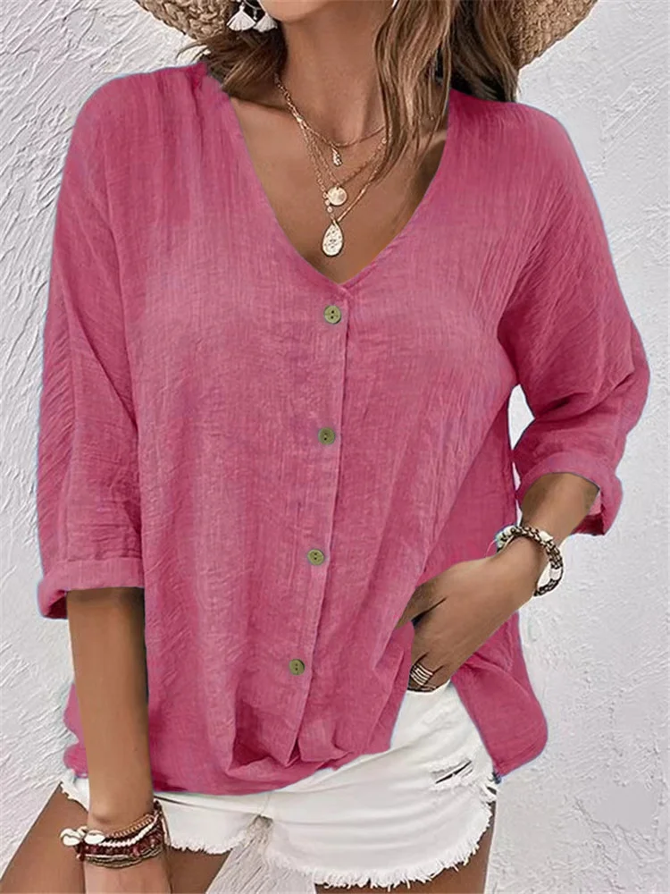 Casual V Neck Shirt