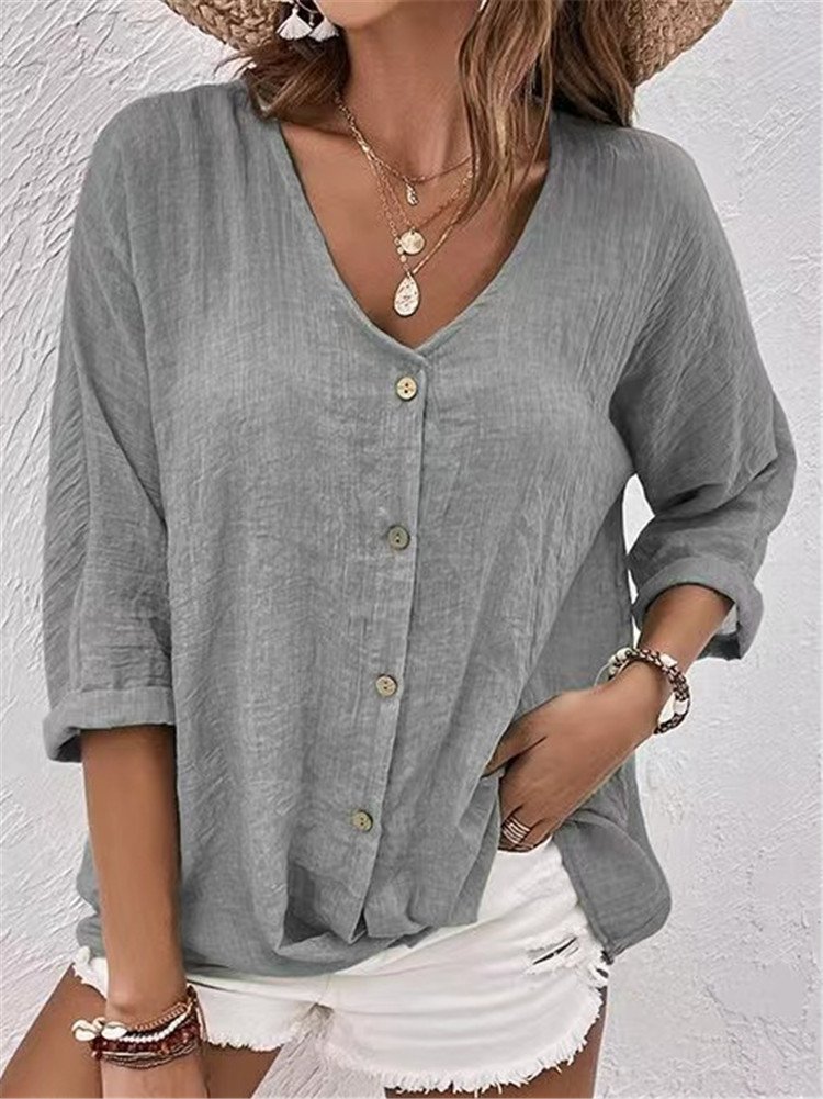 Casual V Neck Shirt