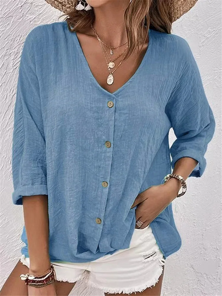 Casual V Neck Shirt