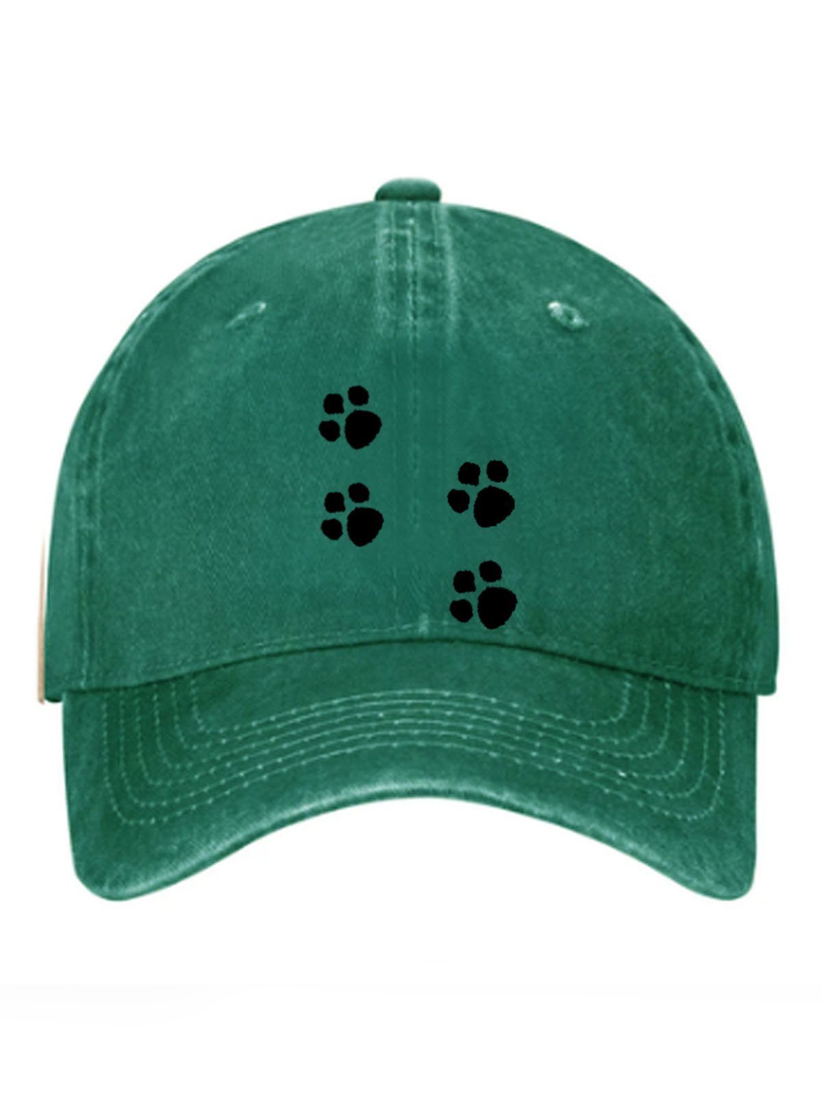 Dog offset printed baseball cap