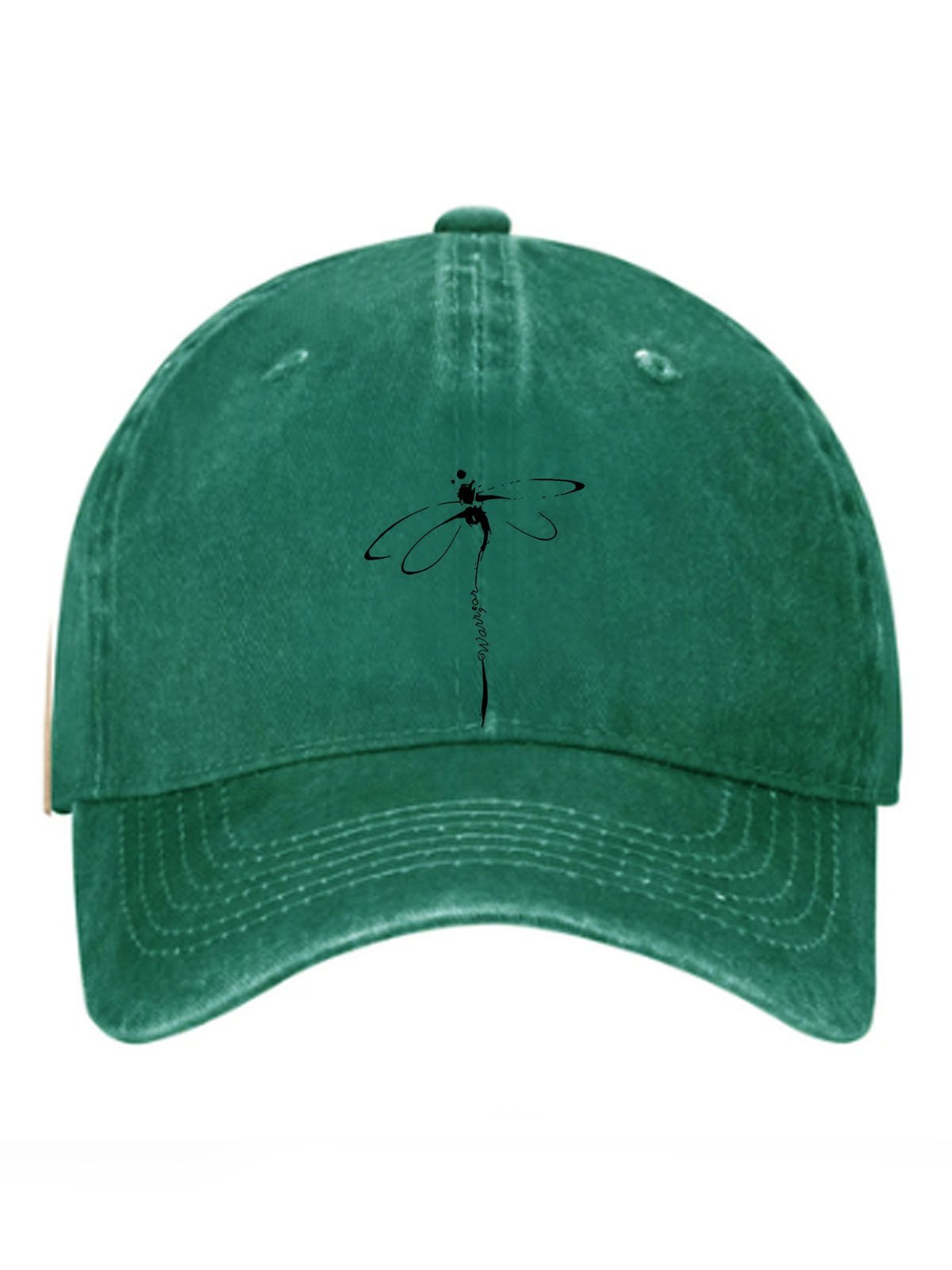 Dragonfly printed baseball cap