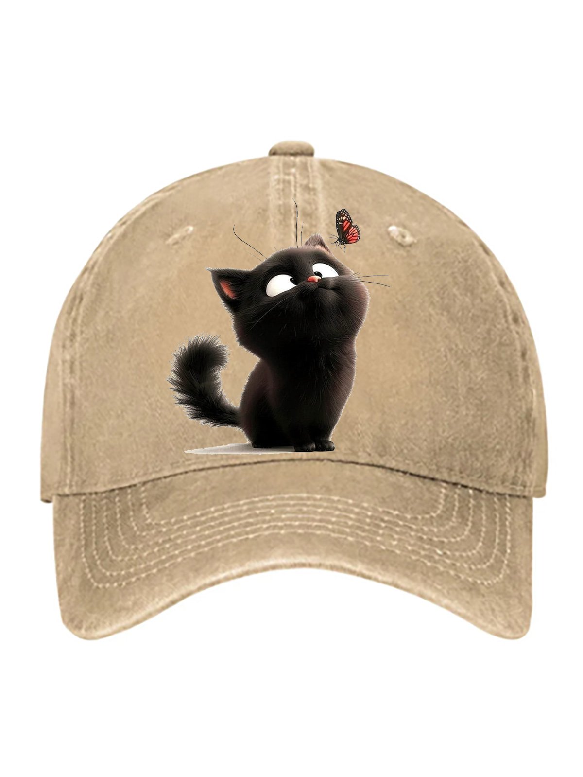 cat pure cotton baseball cap