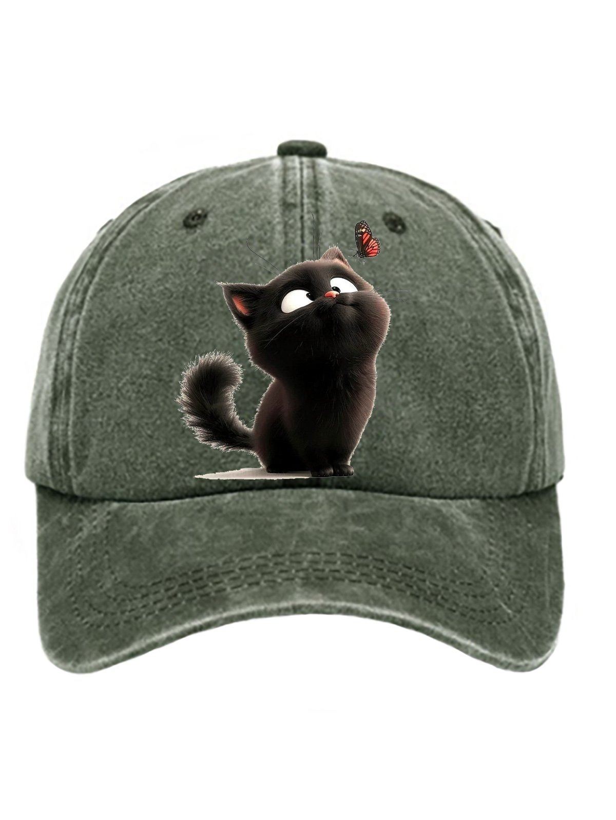 cat pure cotton baseball cap