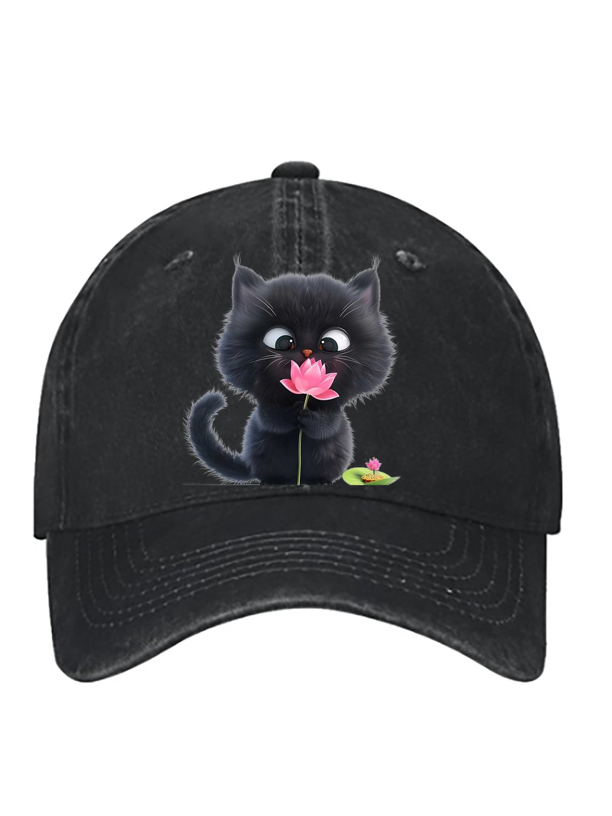 cat pure cotton baseball cap