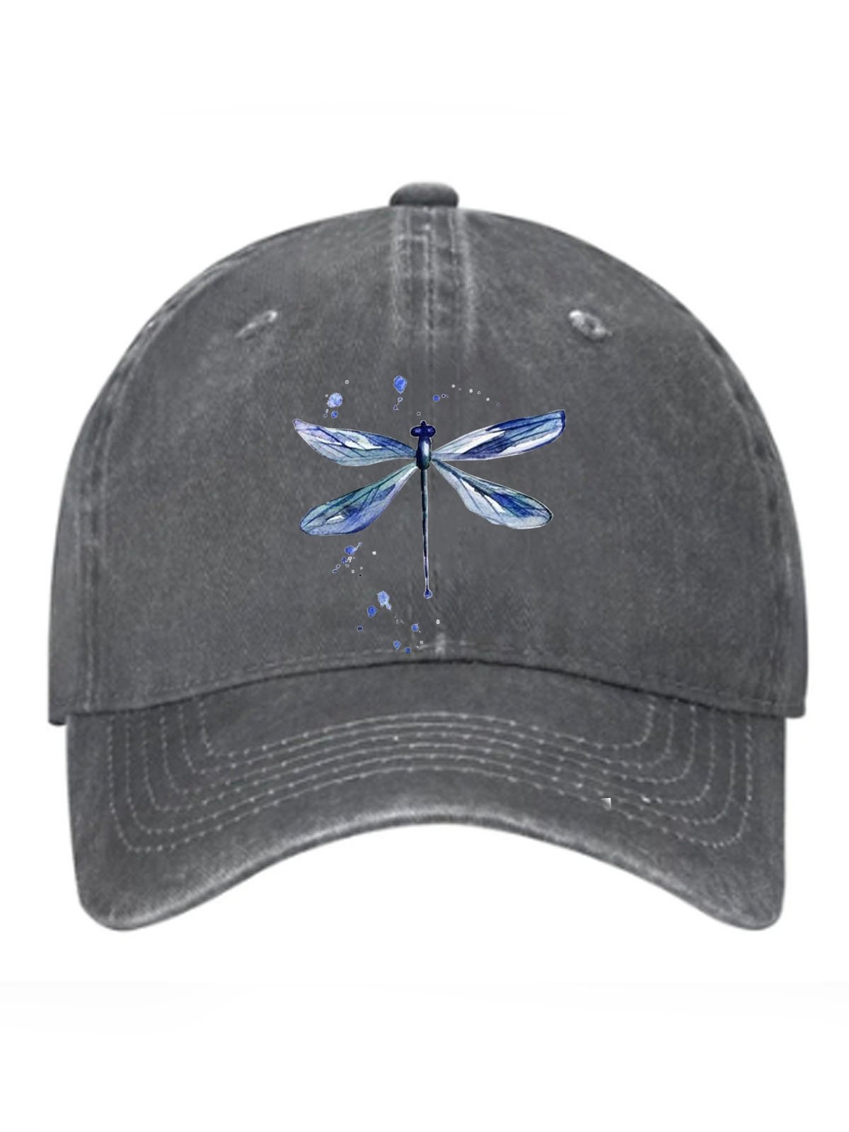 Dragonfly printed baseball cap