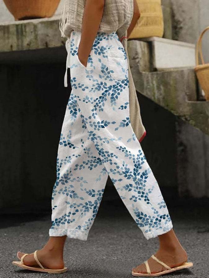 Loose Casual Geometric Pants