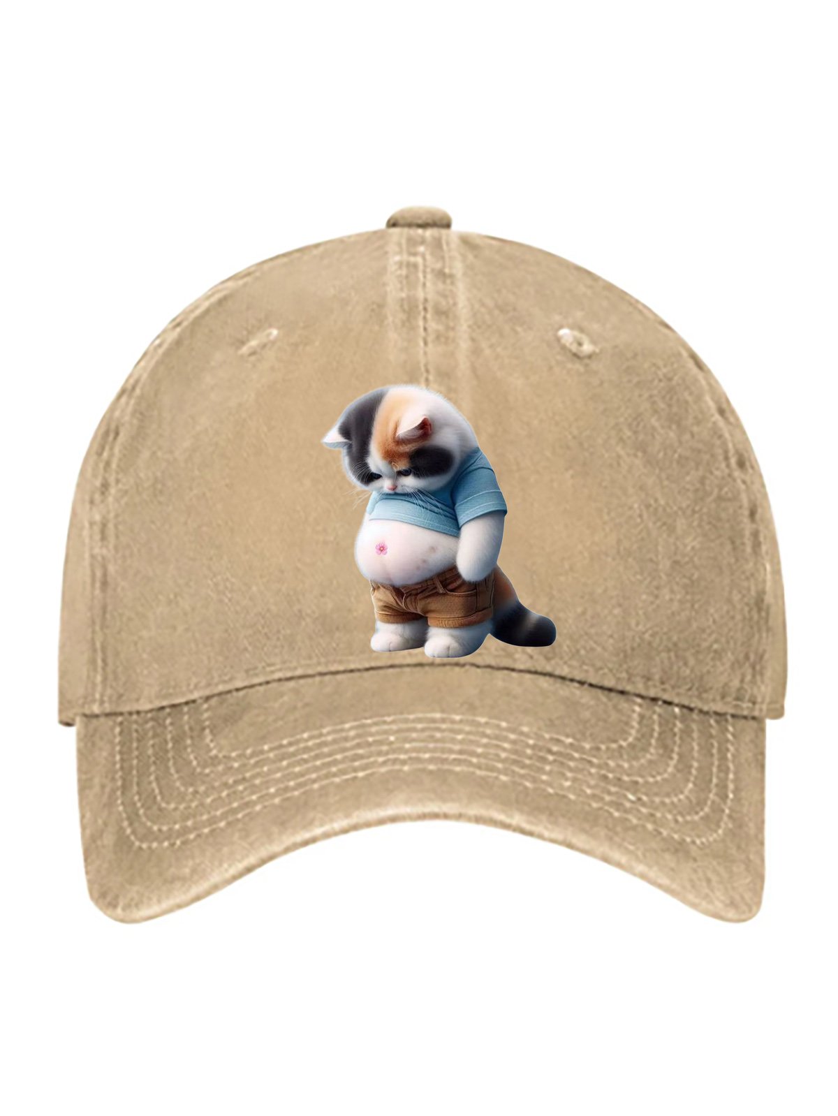 cat pure cotton baseball cap