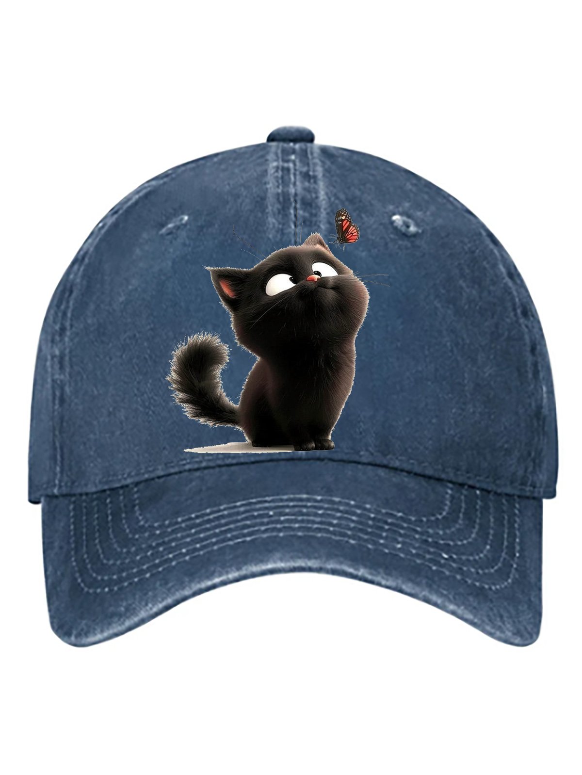 cat pure cotton baseball cap