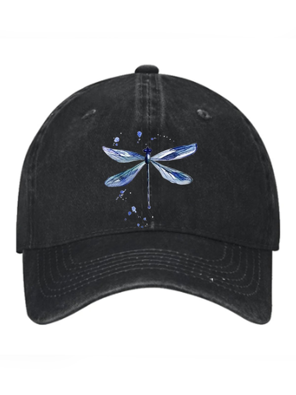 Dragonfly printed baseball cap