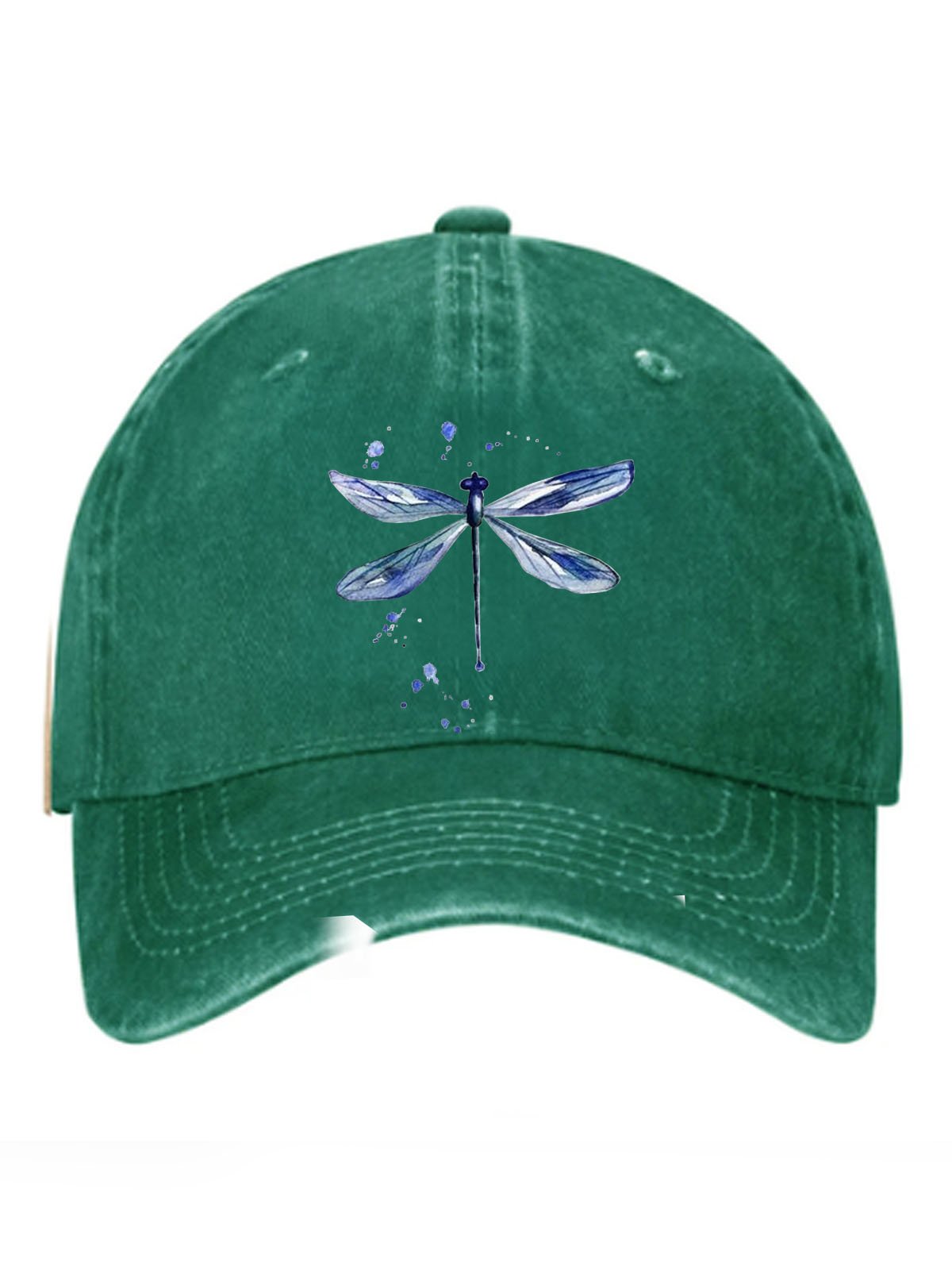 Dragonfly printed baseball cap