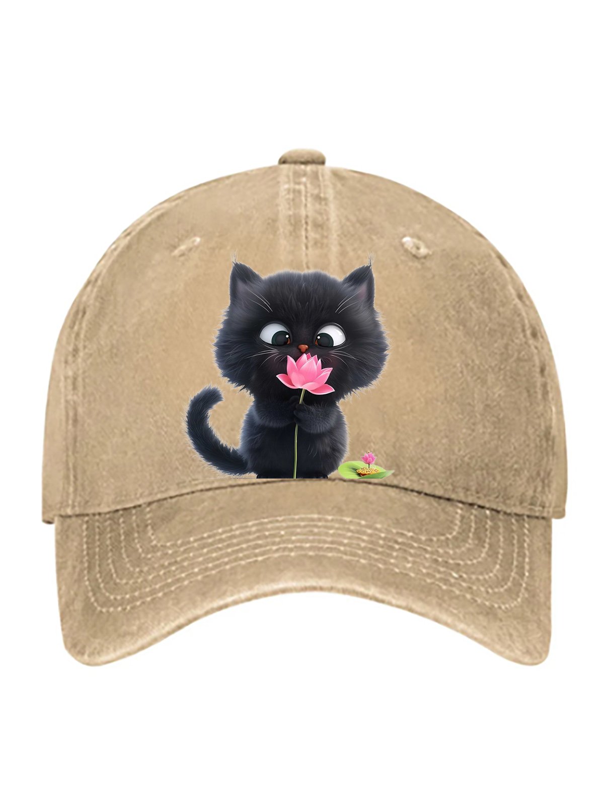 cat pure cotton baseball cap