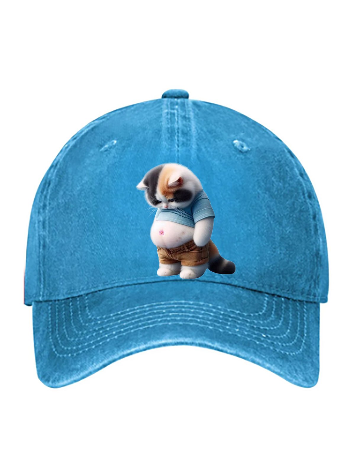 cat pure cotton baseball cap