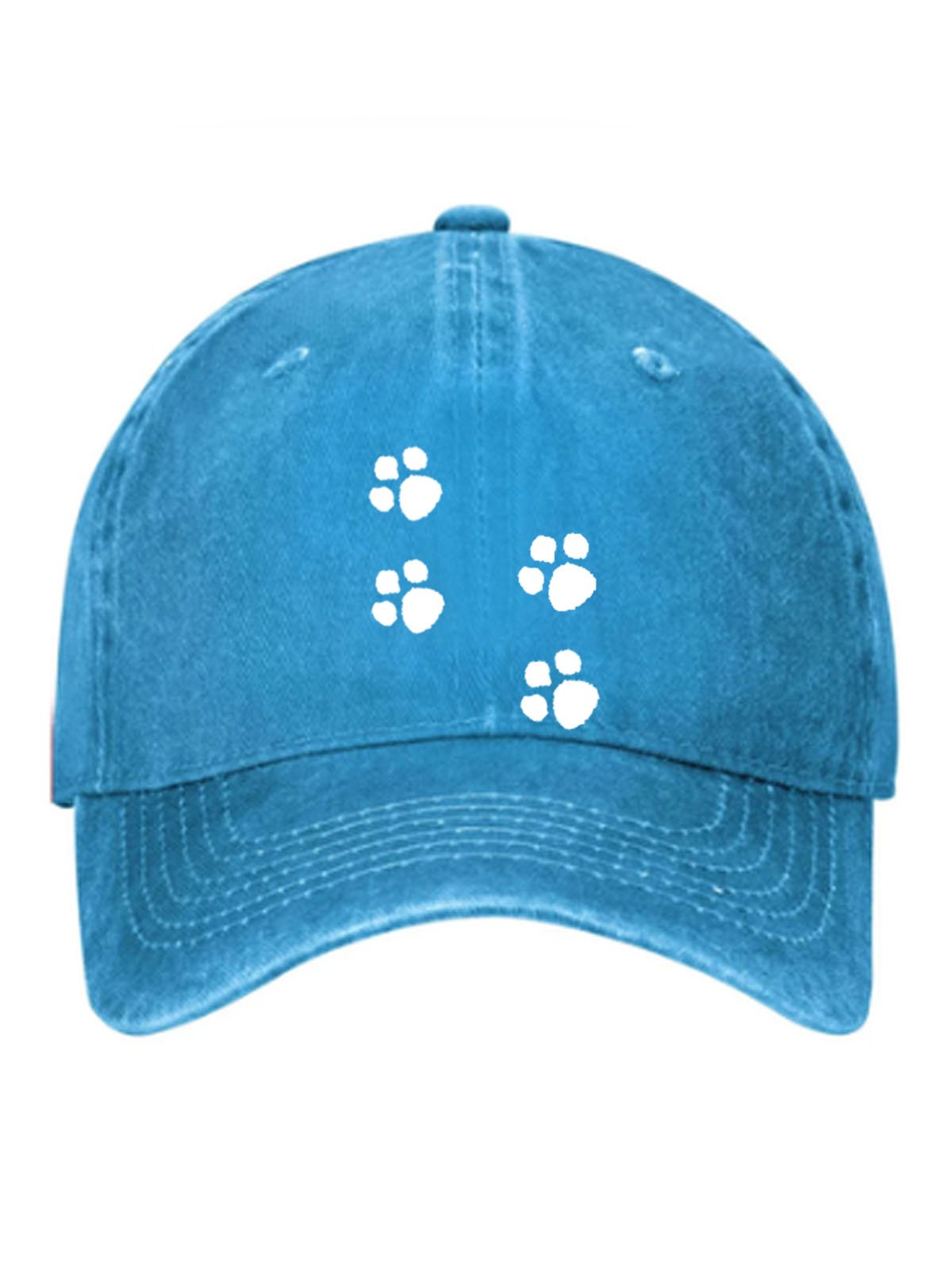 Dog offset printed baseball cap