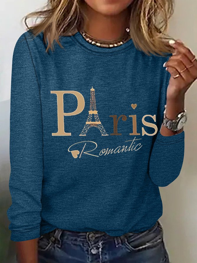 2024 Paris Olympic Games Raphic Long-sleeved T-shirt