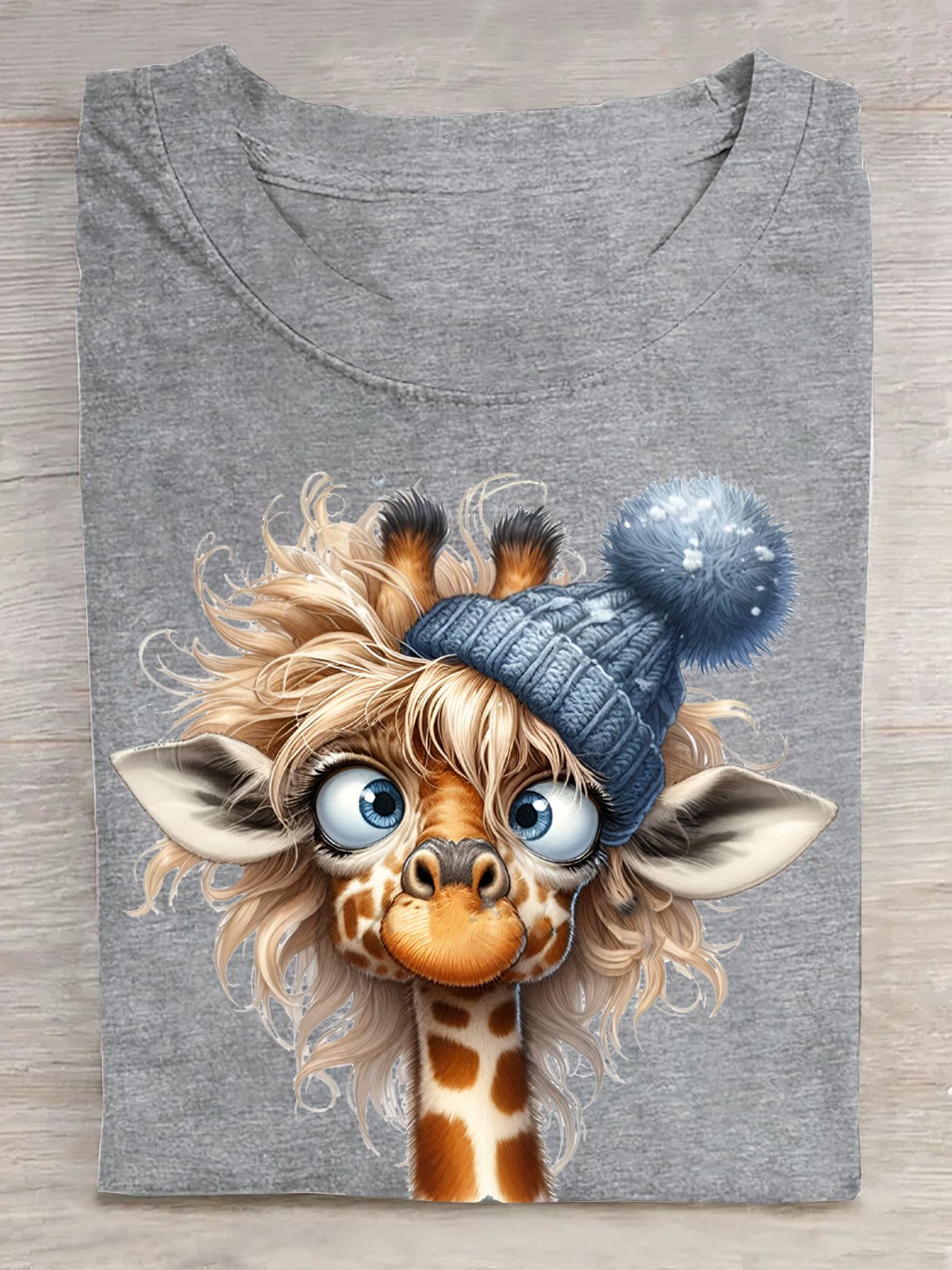 Cotton Casual Giraffe T-Shirt