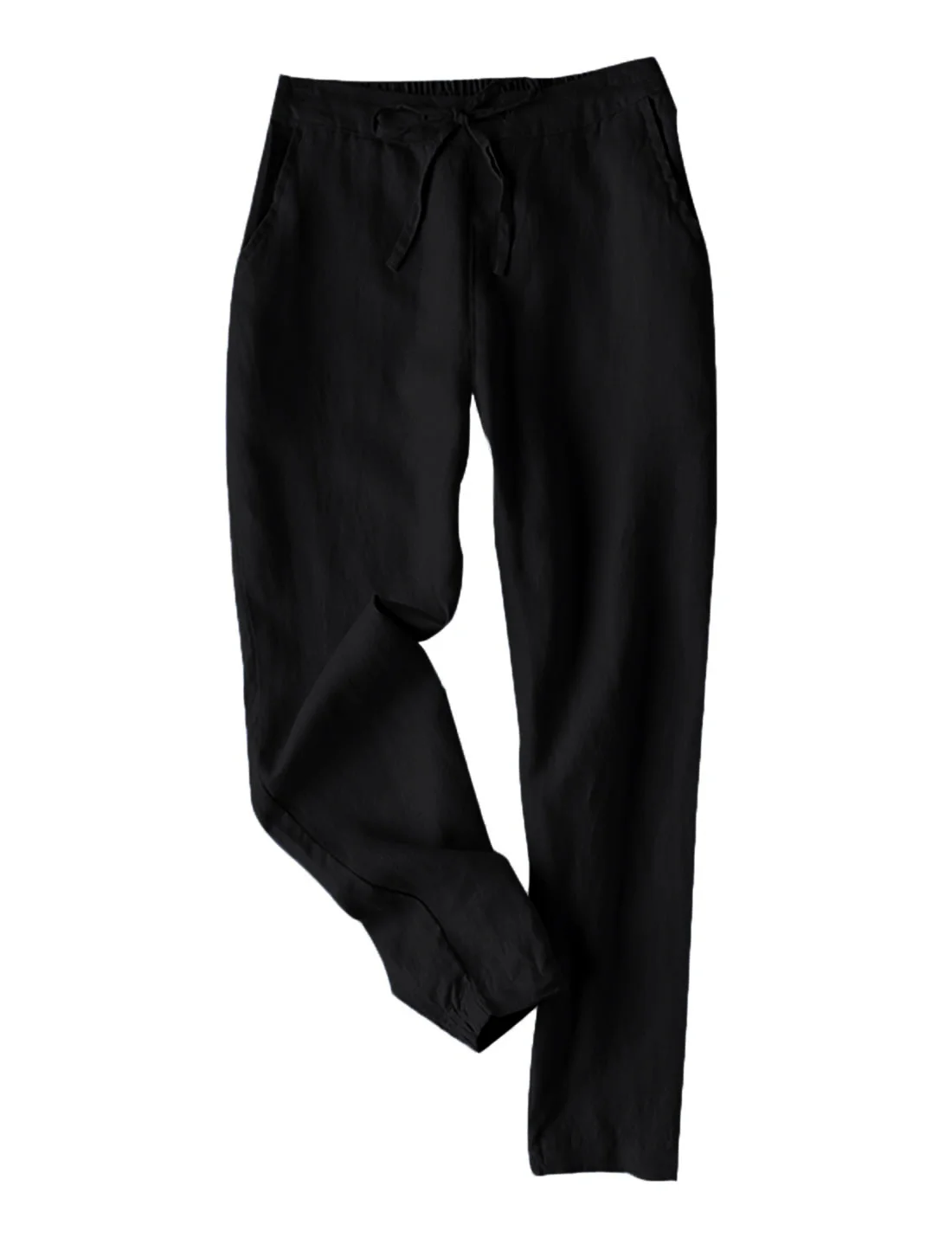 Women's  H-Line Slim Taper Pants Daily Going Out Pants Black Casual Plain Spring/Fall Pants