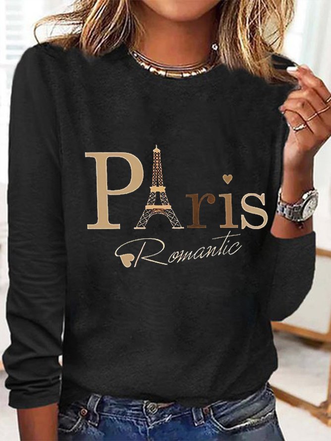 2024 Paris Olympic Games Raphic Long-sleeved T-shirt