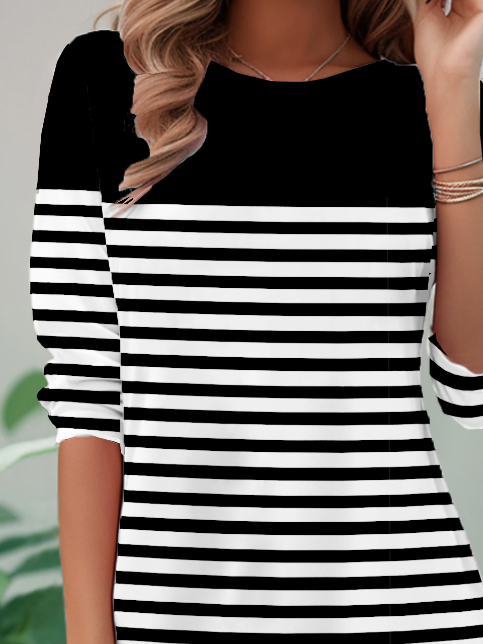 Striped Casual Loose T-Shirt