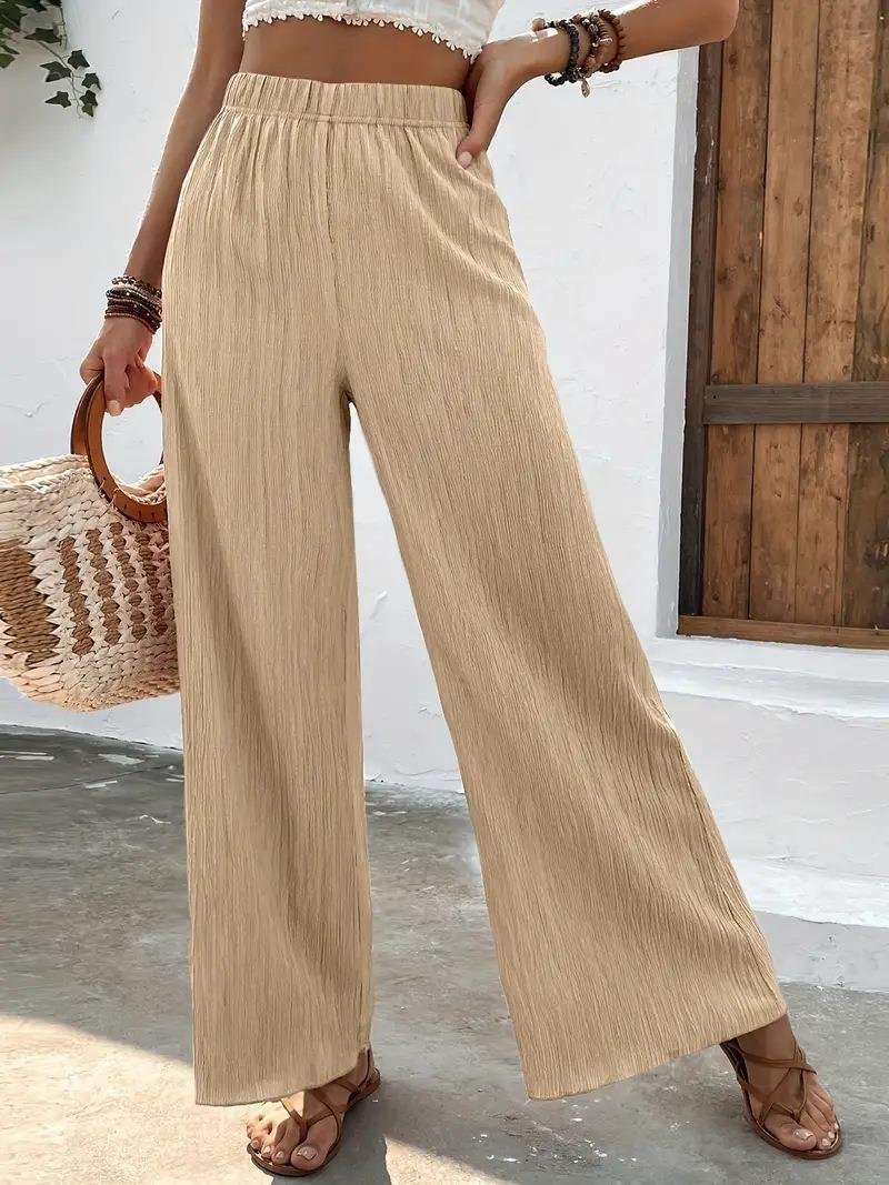 Loose Casual Plain Pants