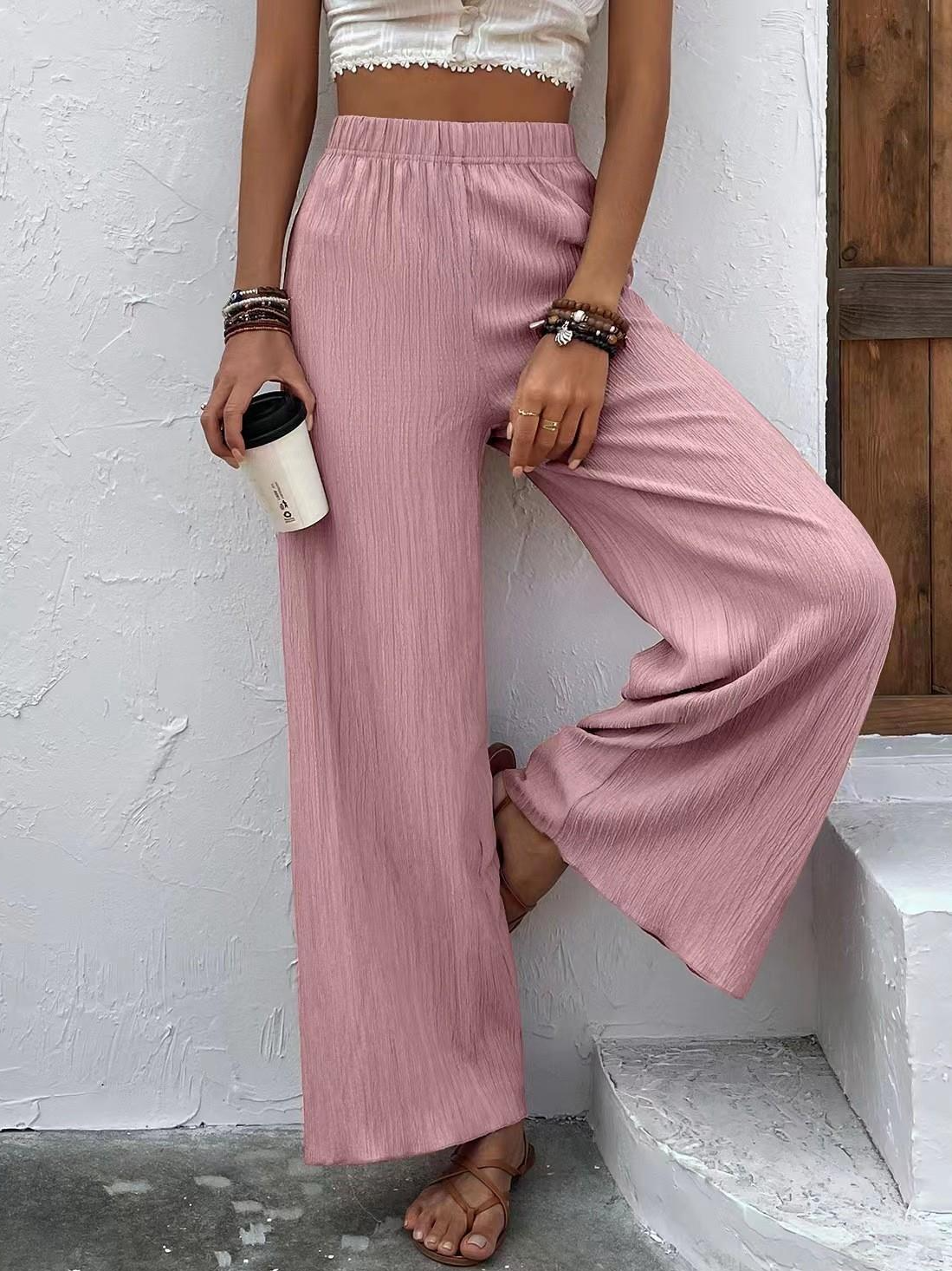 Loose Casual Plain Pants