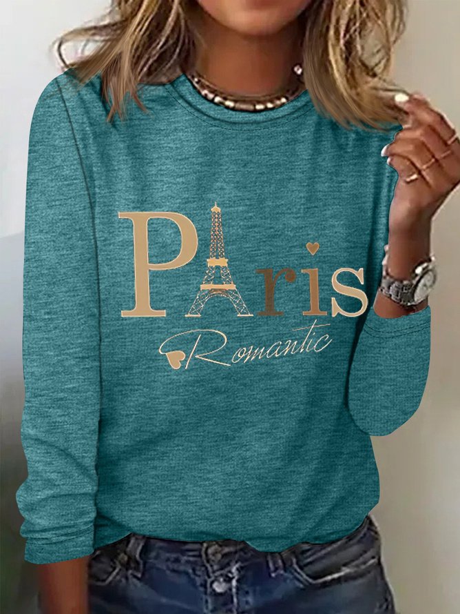 2024 Paris Olympic Games Raphic Long-sleeved T-shirt