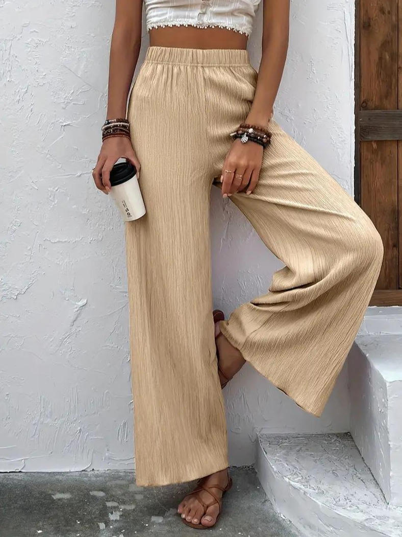 Loose Casual Plain Pants