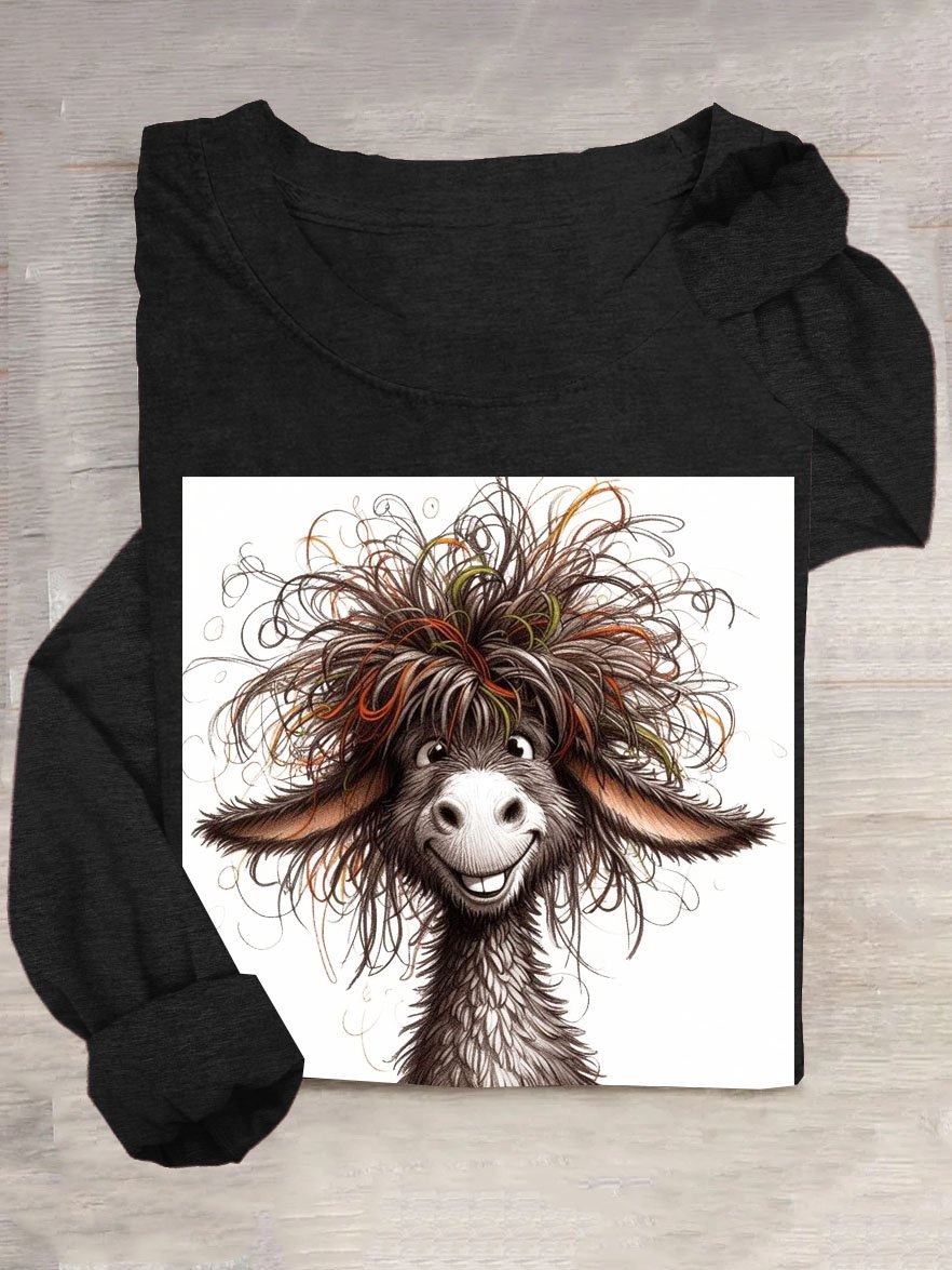 Funny Fried wool sheep Casual T-shirt