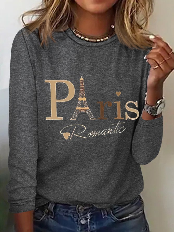 2024 Paris Olympic Games Raphic Long-sleeved T-shirt