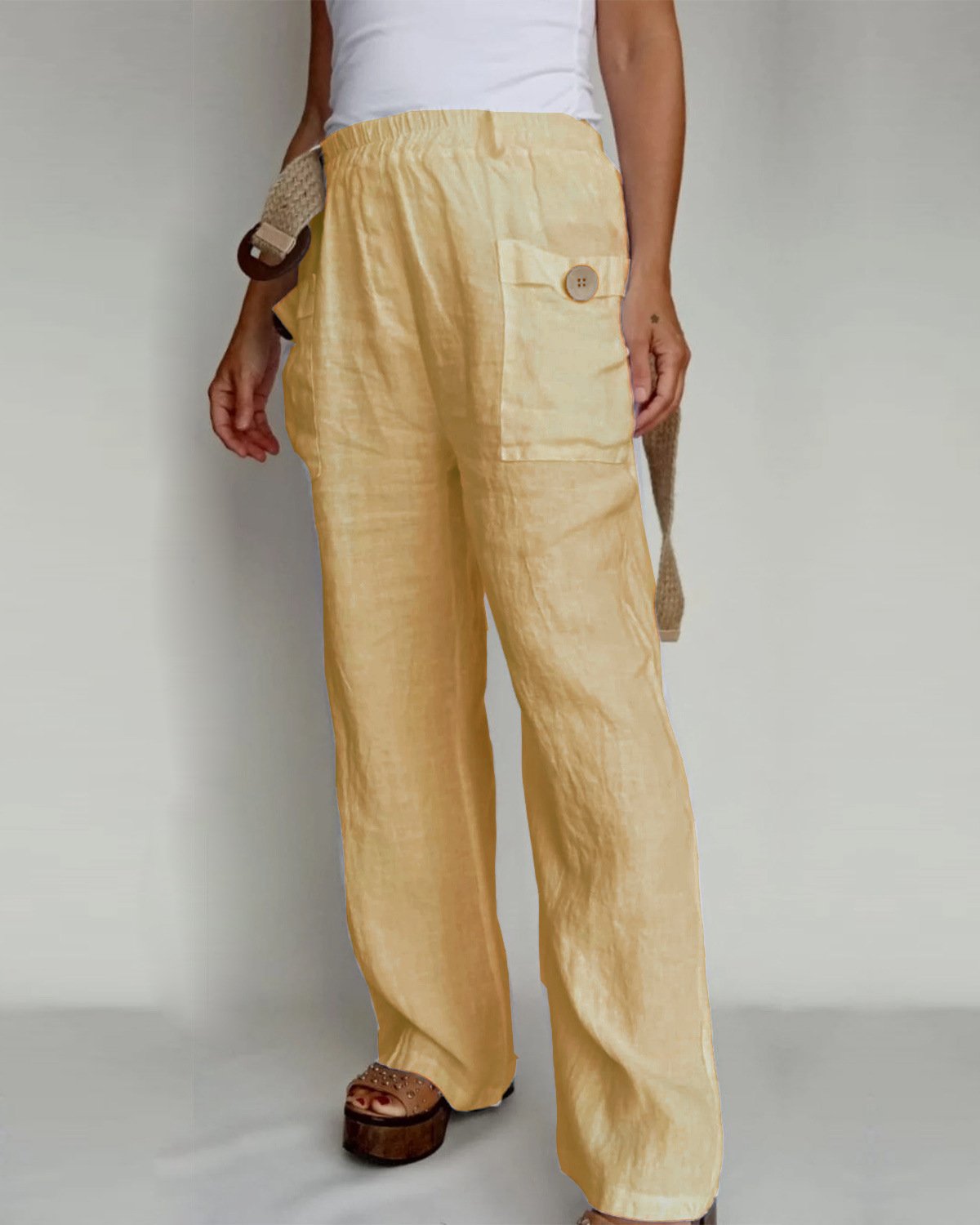 Plain Casual Pants