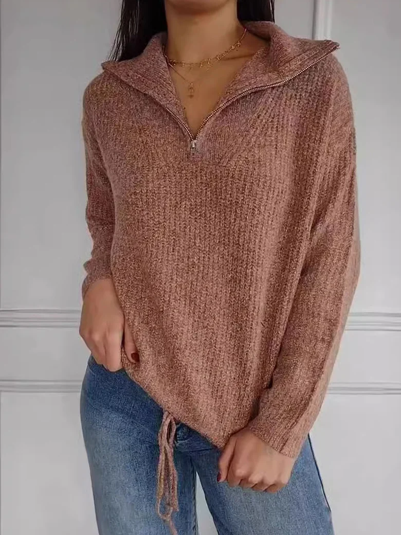 Yarn/Wool Yarn Casual Plain Sweater