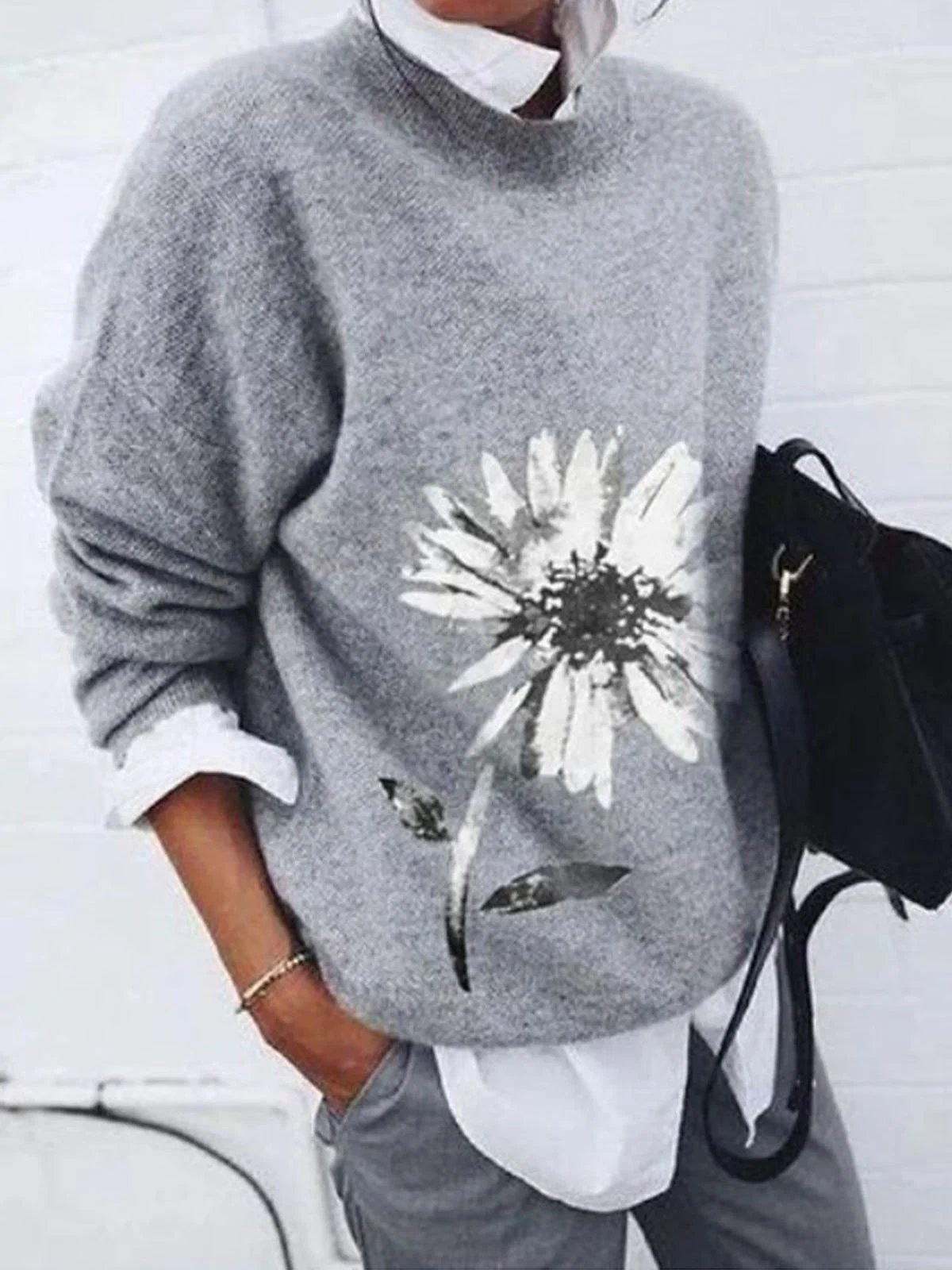 Ethnic Loose Casual Sweater