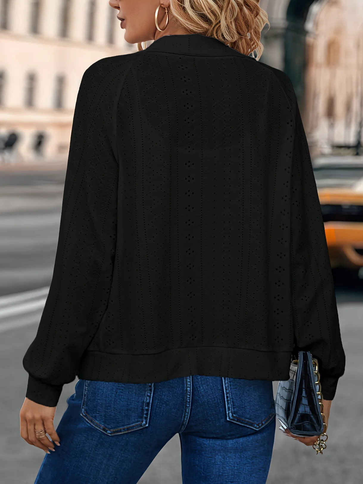 Plain Zipper Casual Jacket